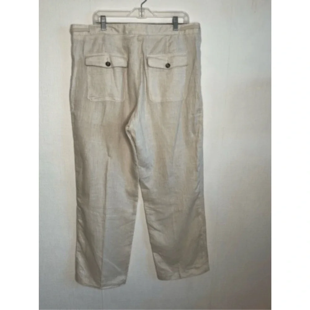NWOT Tasso Elba Island Beige Drawstring Trousers Beach Pants‎ Men 36X32 China